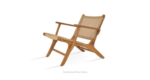 Calava Teak Armchair Lounge - modern accent armchair for stylish interiors | Image 6 | InSTYLE Home & Rugs