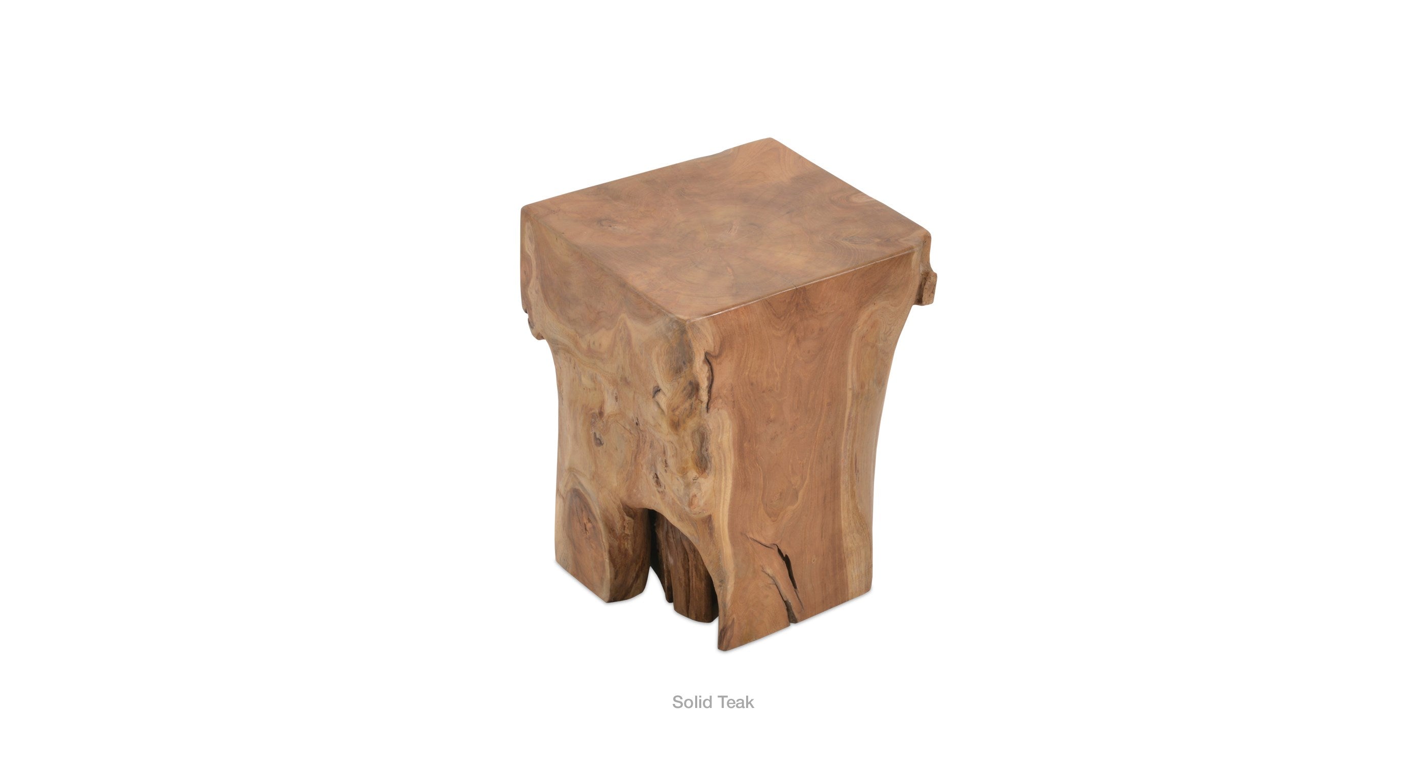 Heavy Cube Teak Side Table - perfect for holding drinks, lamps, and other essentials | Image 5 | InSTYLE Home & Rugs