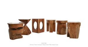 Heavy Cube Teak Side Table - perfect for holding drinks, lamps, and other essentials | Image 10 | InSTYLE Home & Rugs