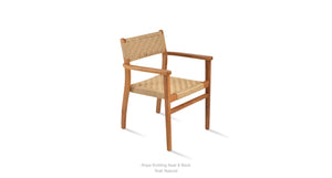 Palermo Teak Armchair - upholstered armchair with padded comfort | Image 6 | InSTYLE Home & Rugs