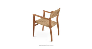 Palermo Teak Armchair - upholstered armchair with padded comfort | Image 8 | InSTYLE Home & Rugs