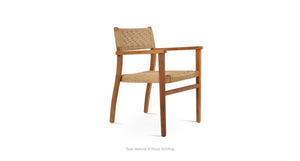 Palermo Teak Armchair - upholstered armchair with padded comfort | Image 10 | InSTYLE Home & Rugs
