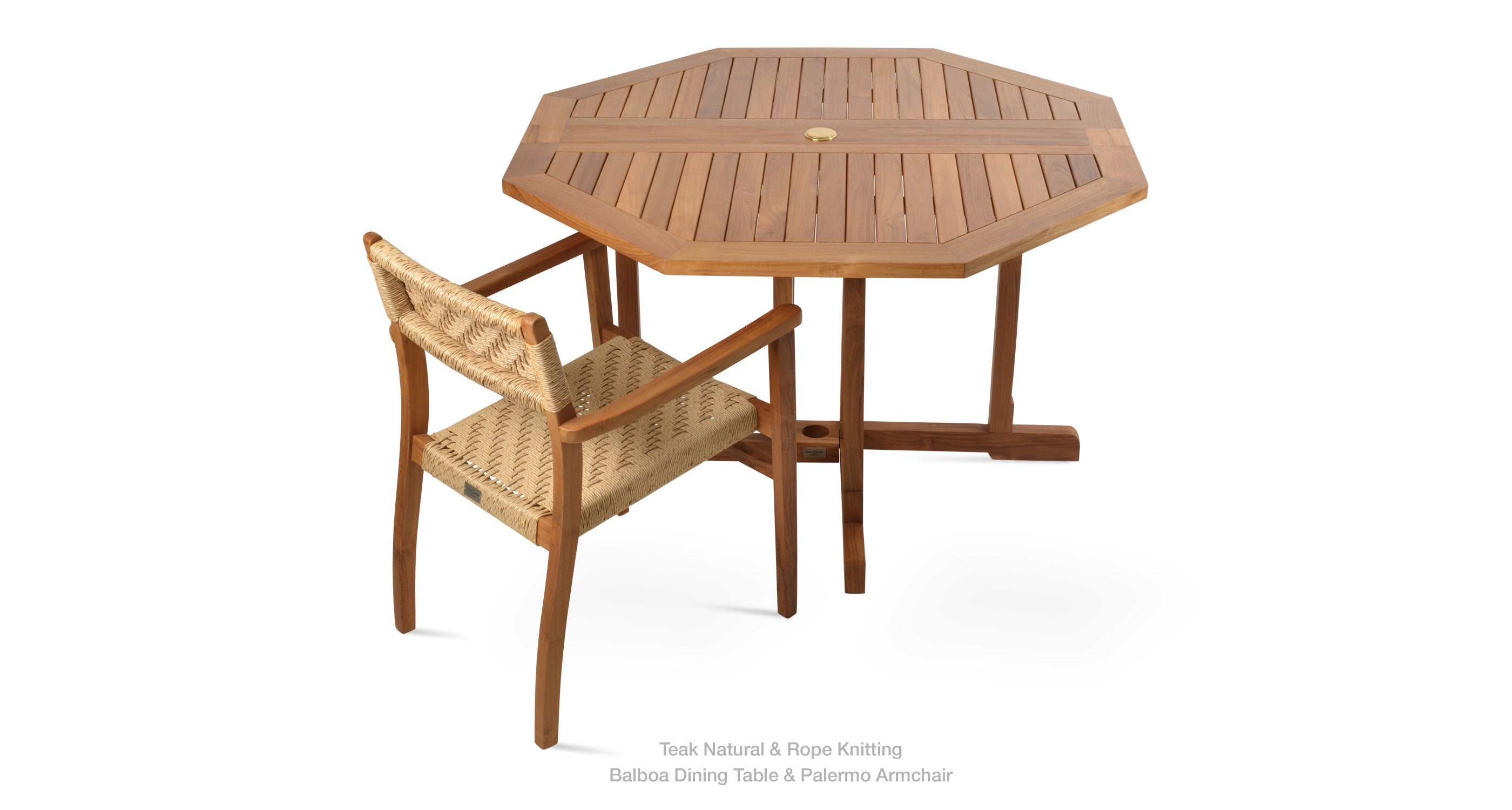 Palermo Teak Armchair - upholstered armchair with padded comfort | Image 11 | InSTYLE Home & Rugs