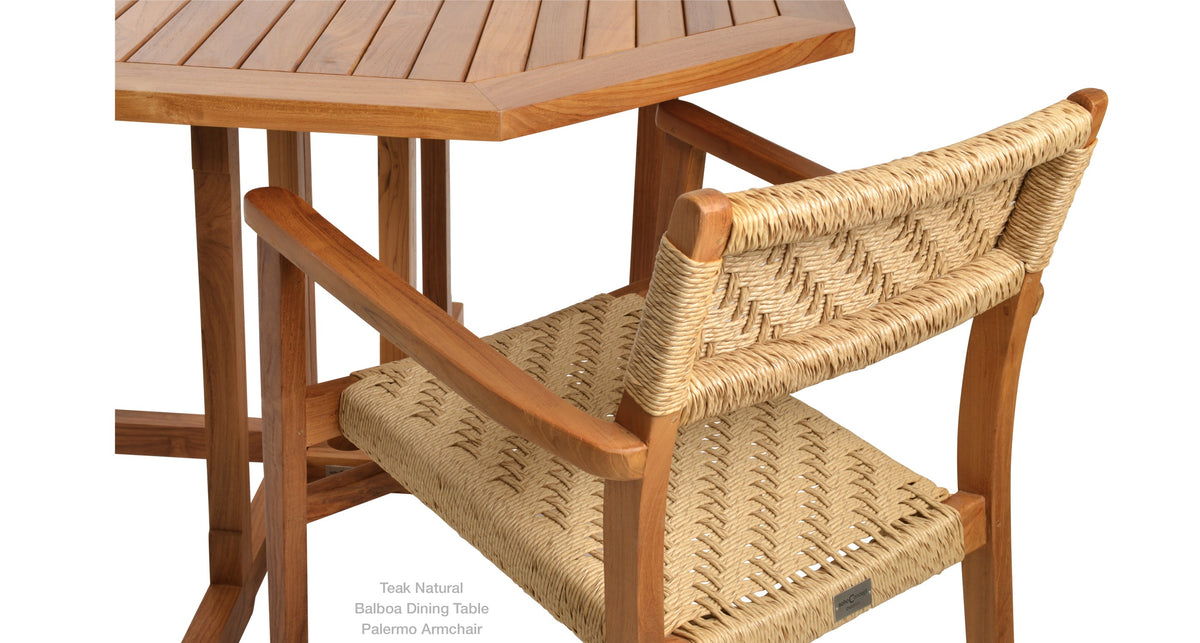 Palermo Teak Armchair - upholstered armchair with padded comfort | Image 13 | InSTYLE Home & Rugs