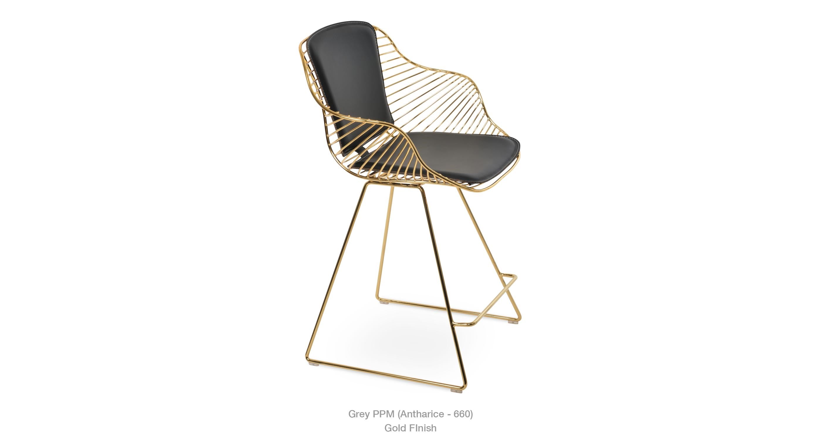 Zebra Wire Stools - available in various heights | Image 1 | InSTYLE Home & Rugs