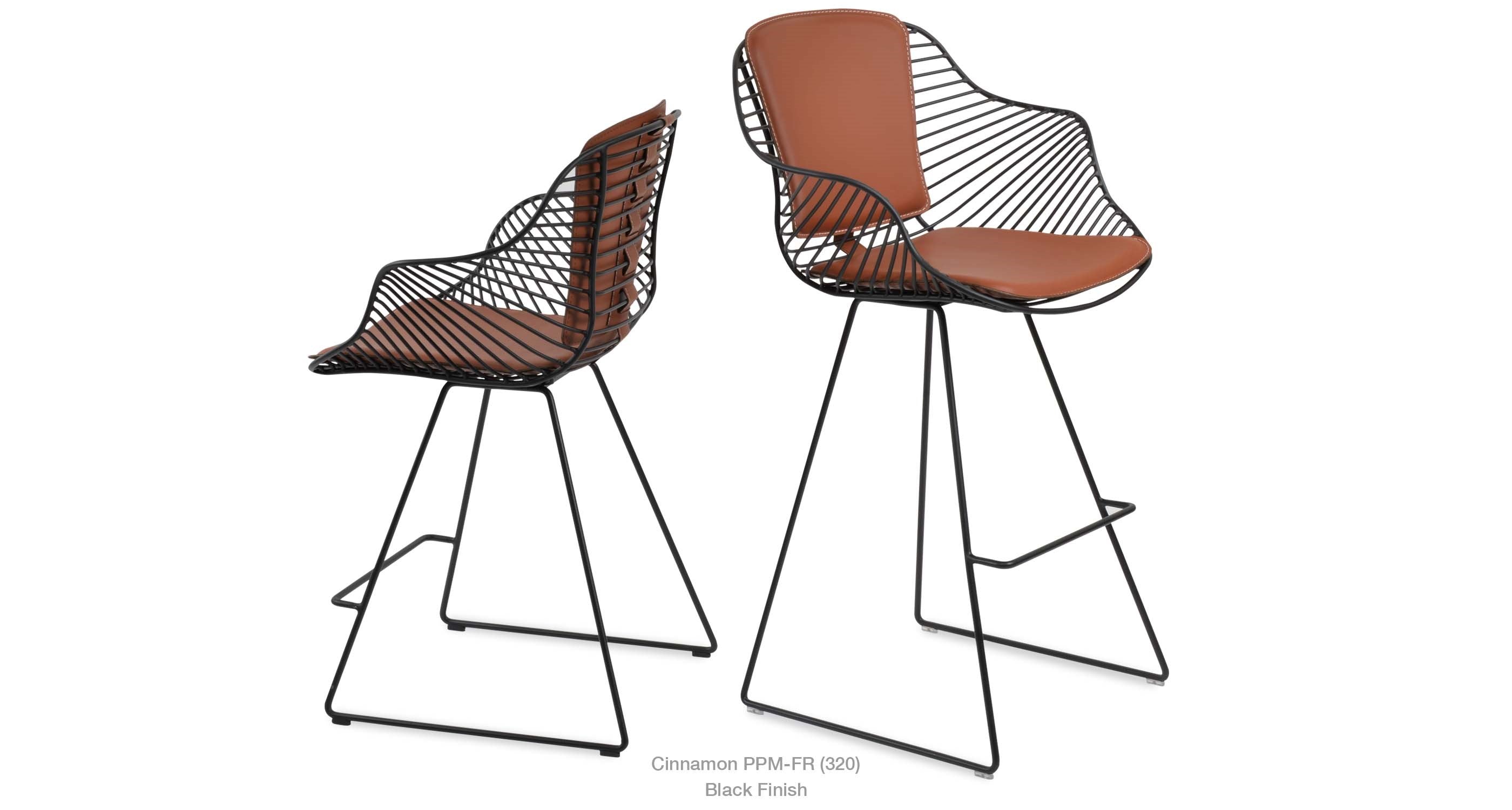 Zebra Wire Stools - available in various heights | Image 7 | InSTYLE Home & Rugs