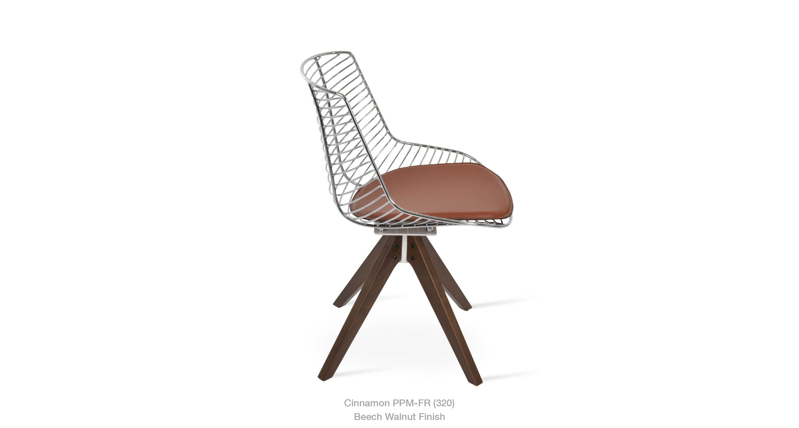 Tiger Pyramid Swivel Chair - comfortable seating for dining and office spaces | Image 2 | InSTYLE Home & Rugs