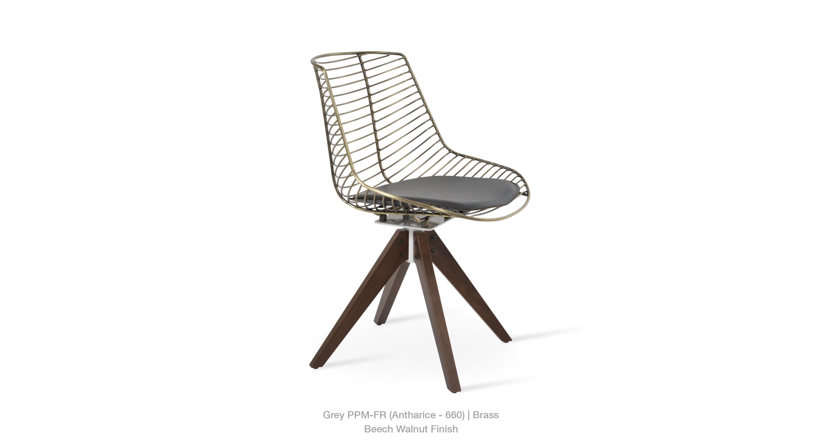 Tiger Pyramid Swivel Chair - comfortable seating for dining and office spaces | Image 3 | InSTYLE Home & Rugs