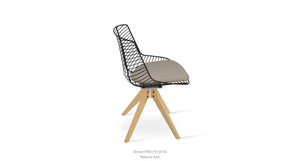Tiger Pyramid Swivel Chair - comfortable seating for dining and office spaces | Image 6 | InSTYLE Home & Rugs