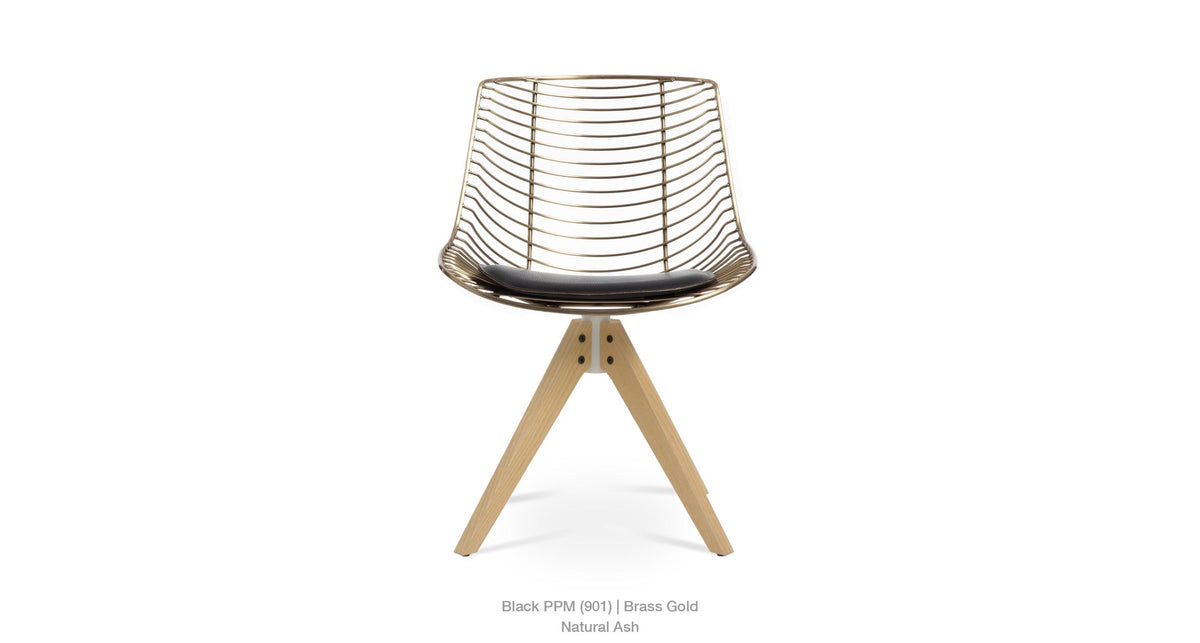 Tiger Pyramid Swivel Chair - comfortable seating for dining and office spaces | Image 7 | InSTYLE Home & Rugs