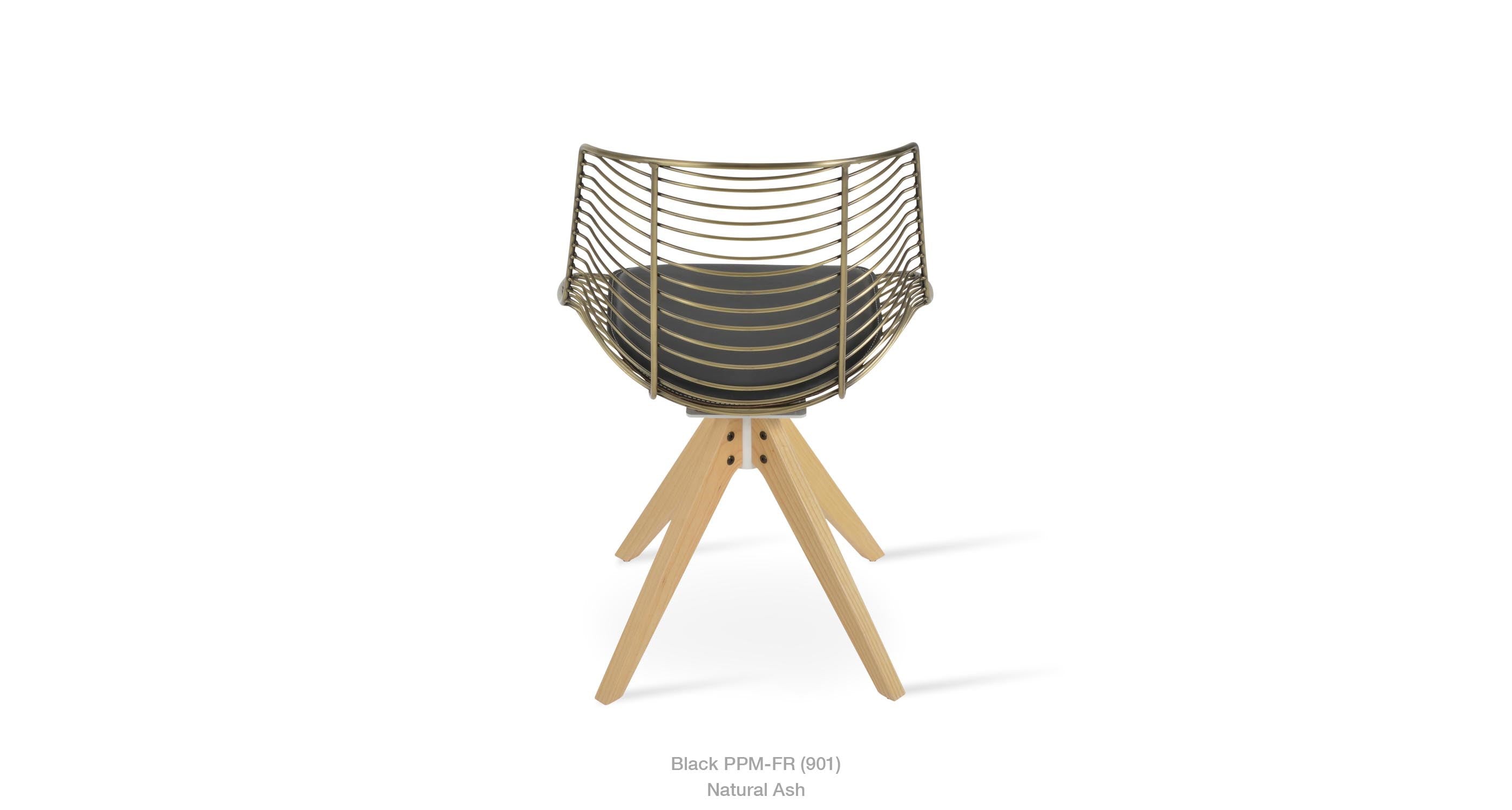 Tiger Pyramid Swivel Chair - comfortable seating for dining and office spaces | Image 8 | InSTYLE Home & Rugs