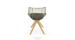 Tiger Pyramid Swivel Chair - comfortable seating for dining and office spaces | Image 8 | InSTYLE Home & Rugs
