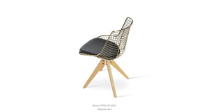 Tiger Pyramid Swivel Chair - comfortable seating for dining and office spaces | Image 9 | InSTYLE Home & Rugs