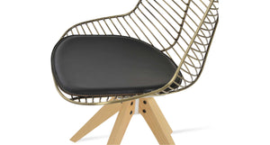 Tiger Pyramid Swivel Chair - comfortable seating for dining and office spaces | Image 10 | InSTYLE Home & Rugs