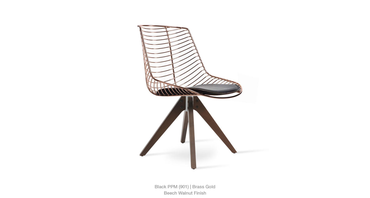 Tiger Pyramid Swivel Chair - comfortable seating for dining and office spaces | Image 11 | InSTYLE Home & Rugs
