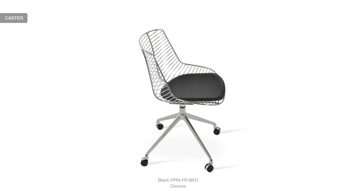 Tiger Spider Swivel Chair - comfortable seating for dining and office spaces | Image 6 | InSTYLE Home & Rugs