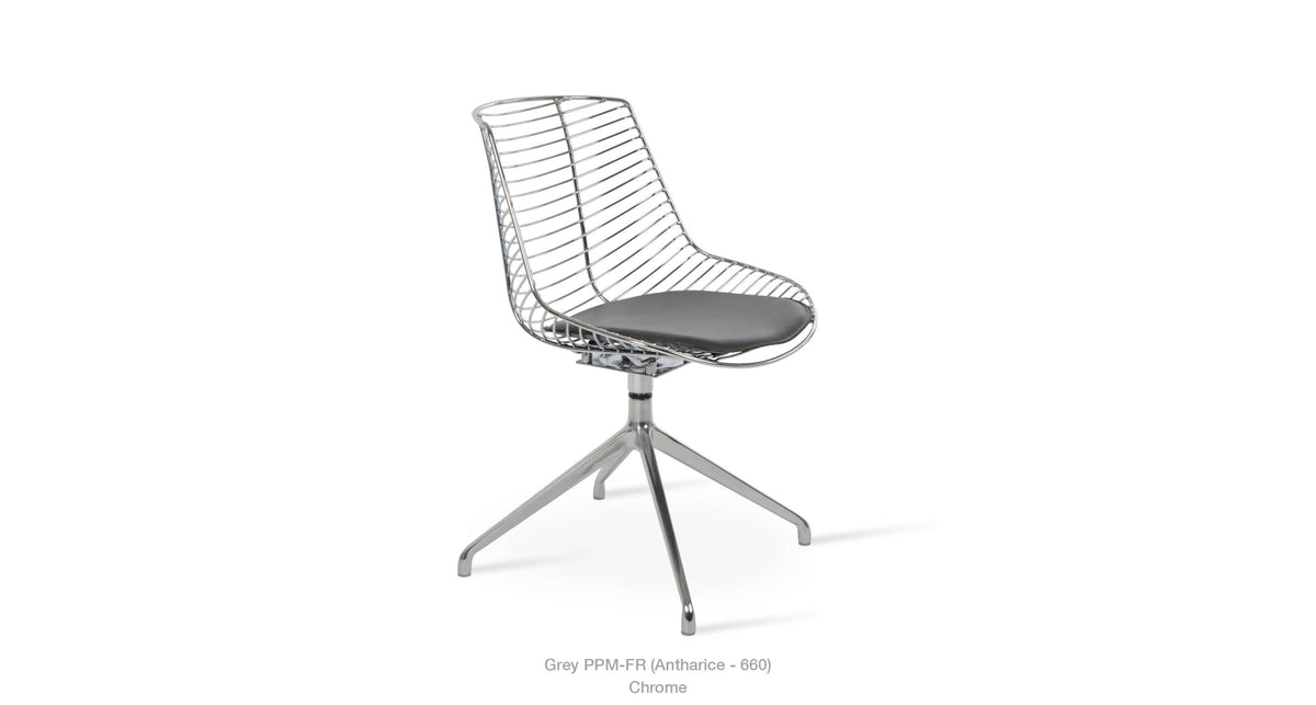 Tiger Spider Swivel Chair - comfortable seating for dining and office spaces | Image 8 | InSTYLE Home & Rugs