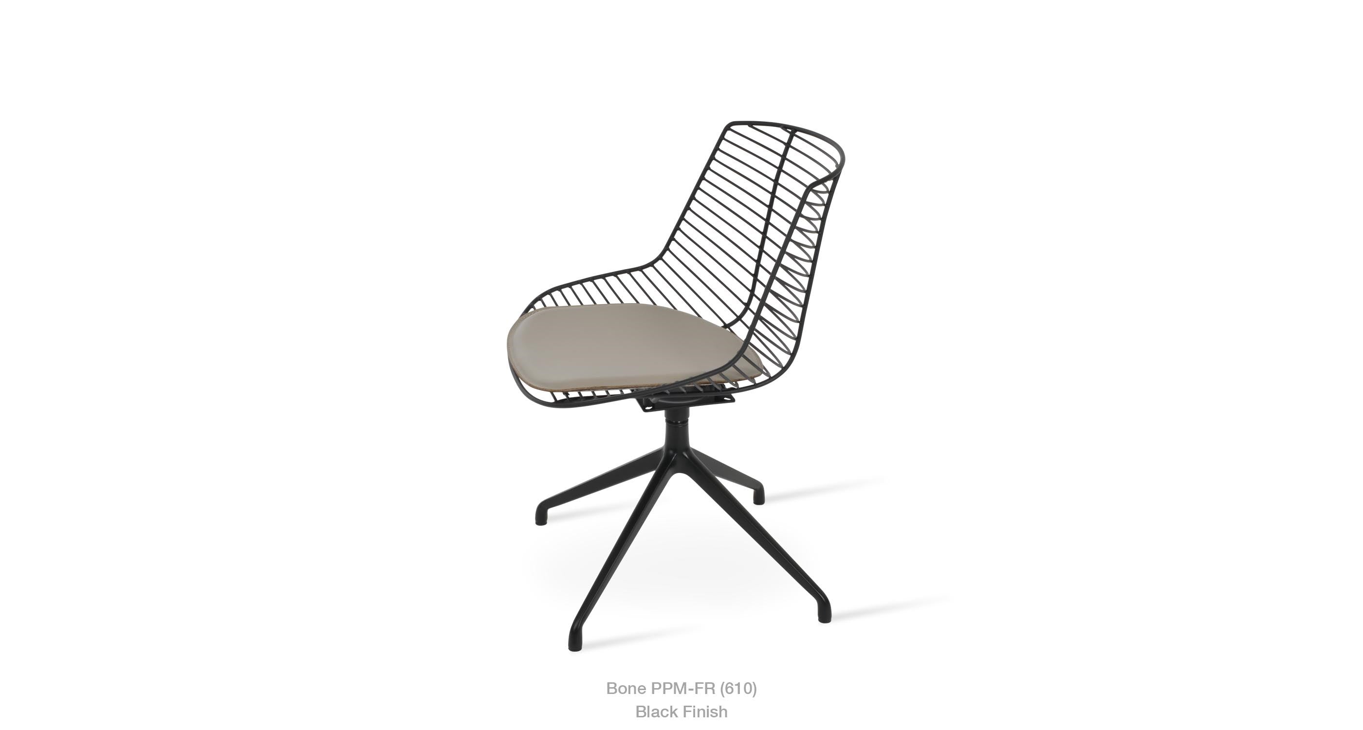 Tiger Spider Swivel Chair - comfortable seating for dining and office spaces | Image 10 | InSTYLE Home & Rugs