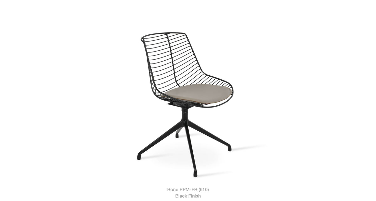 Tiger Spider Swivel Chair - comfortable seating for dining and office spaces | Image 11 | InSTYLE Home & Rugs
