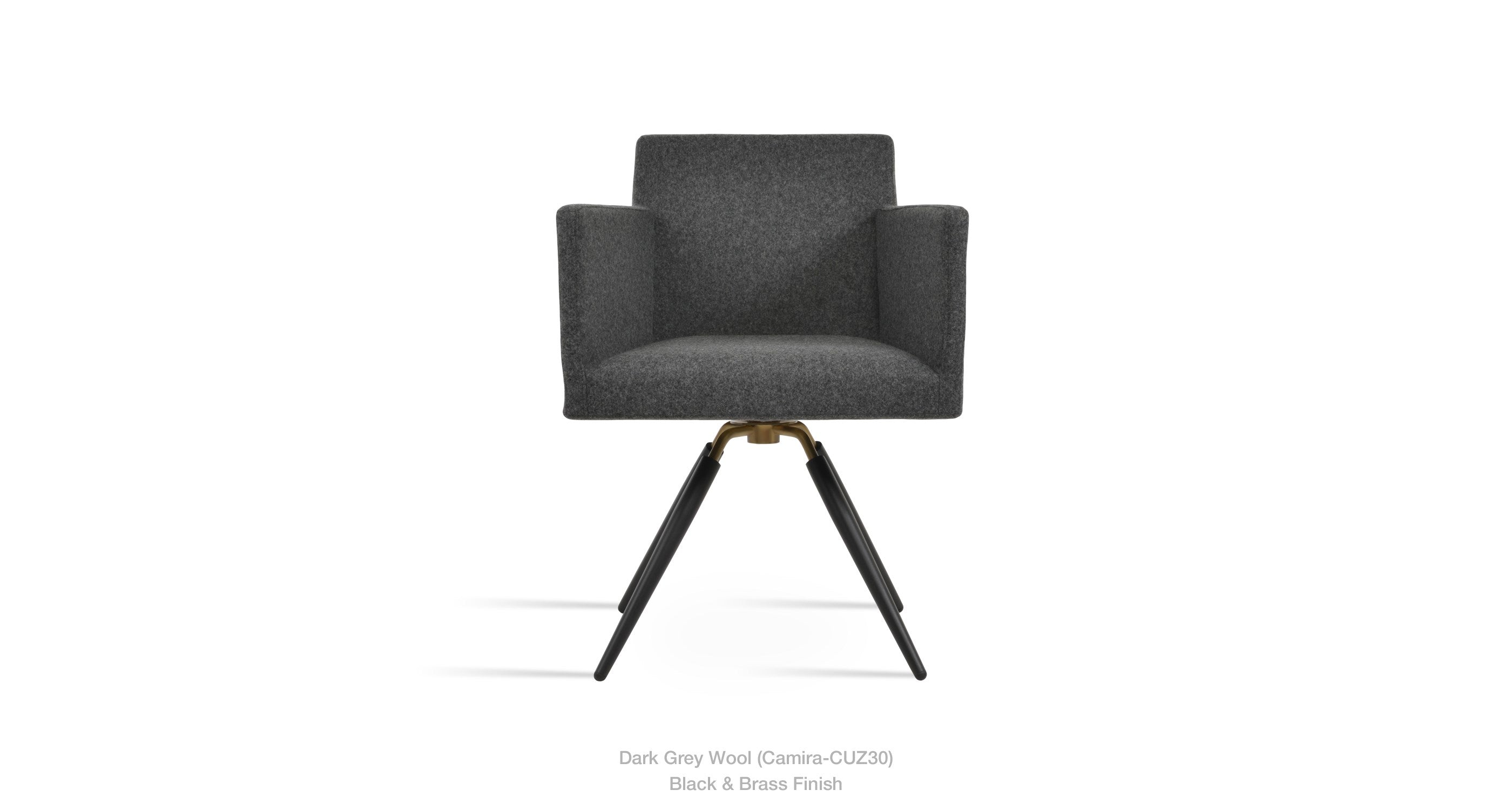 Harput Carrot Swivel Chair - comfortable seating for dining and office spaces | Image 7 | InSTYLE Home & Rugs