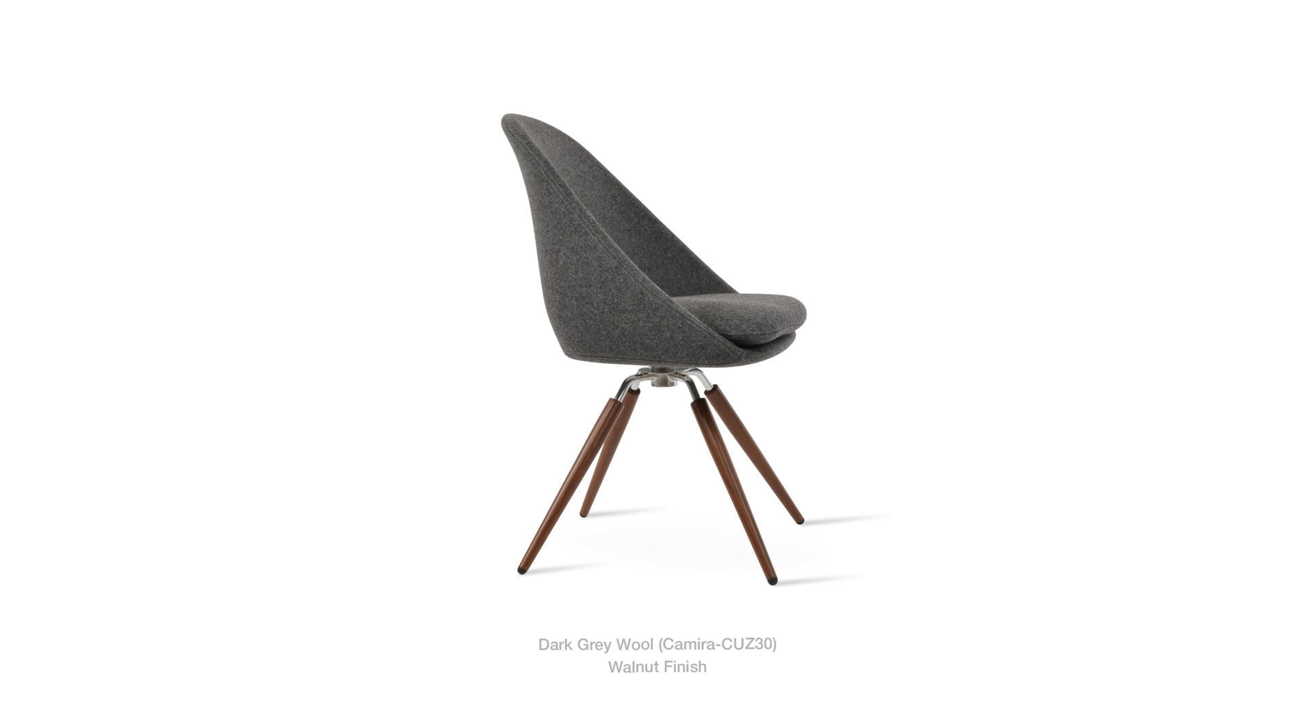 Avanos Carrot Swivel Chair - comfortable seating for dining and office spaces | Image 4 | InSTYLE Home & Rugs