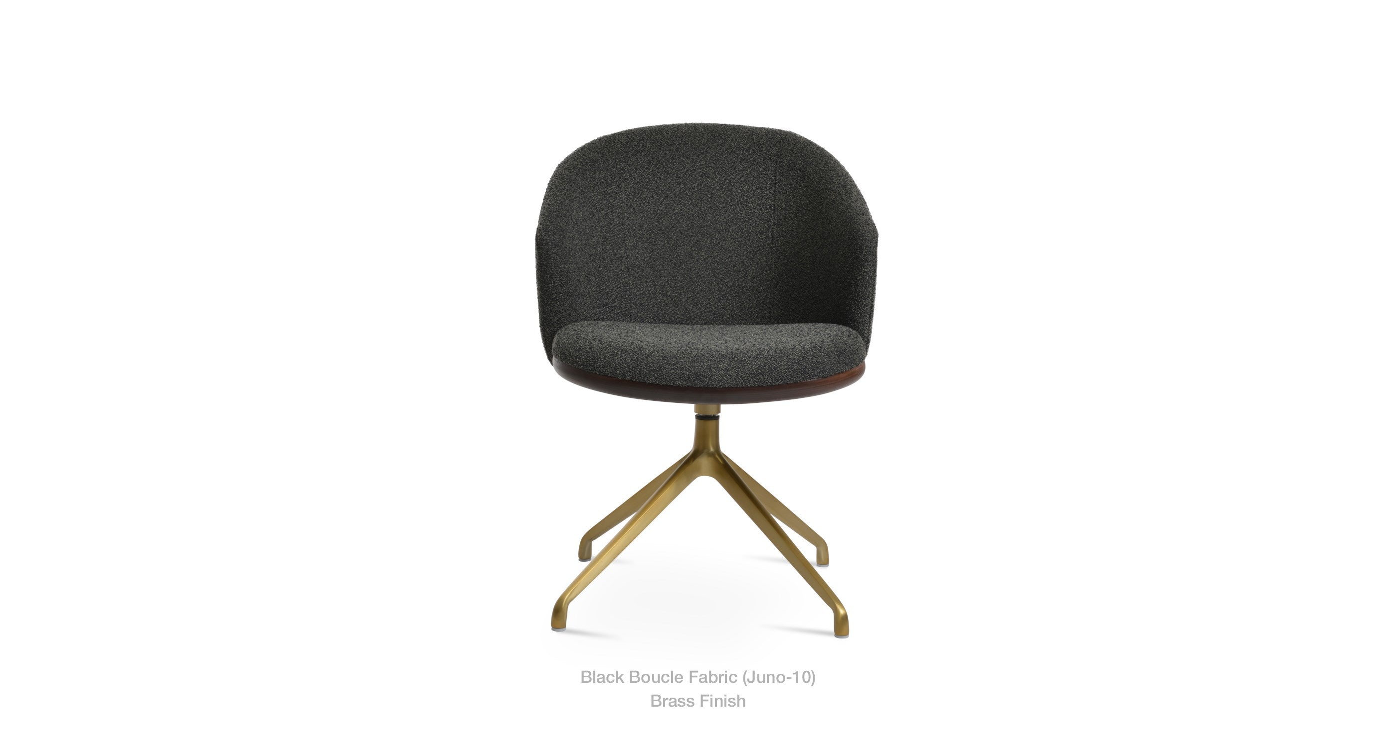 Athena Spider Swivel Chair - comfortable seating for dining and office spaces | Image 3 | InSTYLE Home & Rugs