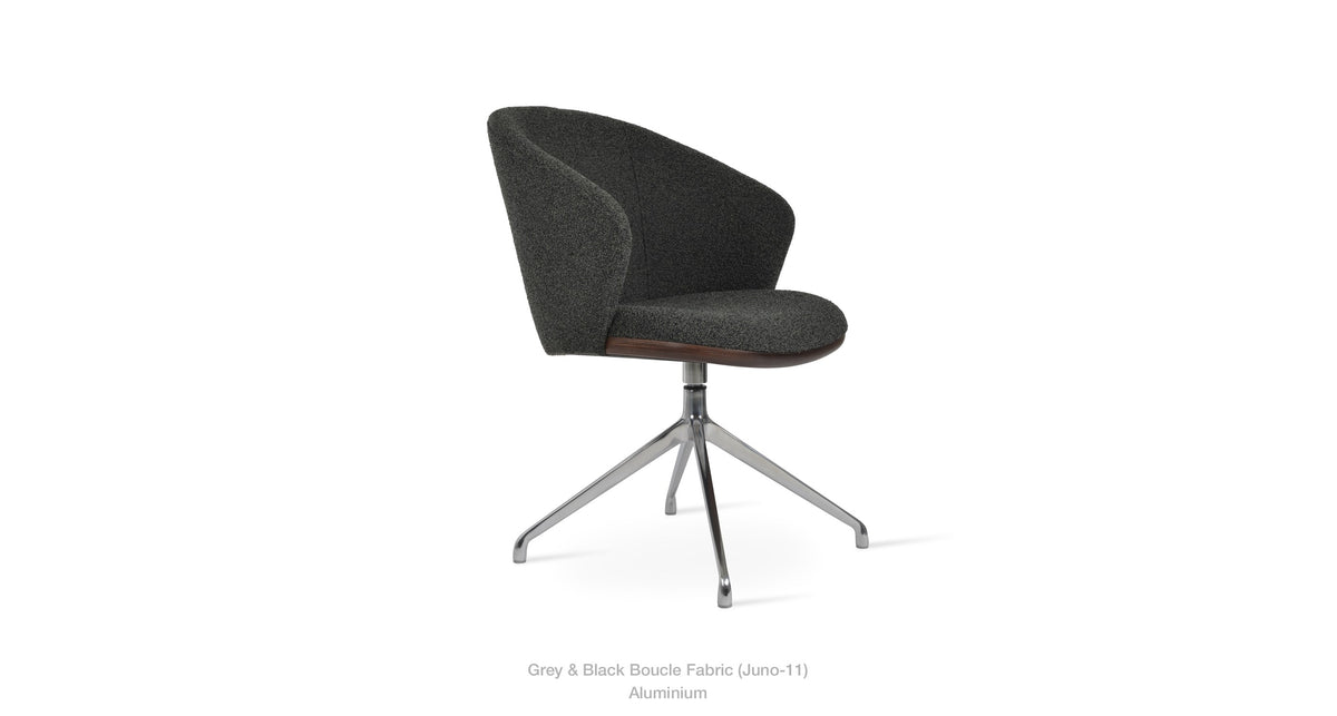 Athena Spider Swivel Chair - comfortable seating for dining and office spaces | Image 13 | InSTYLE Home & Rugs