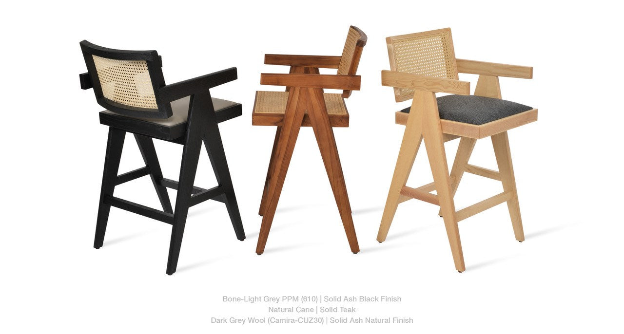 Pierre J Stools Half Wicker - perfect for small spaces | Image 14 | InSTYLE Home & Rugs