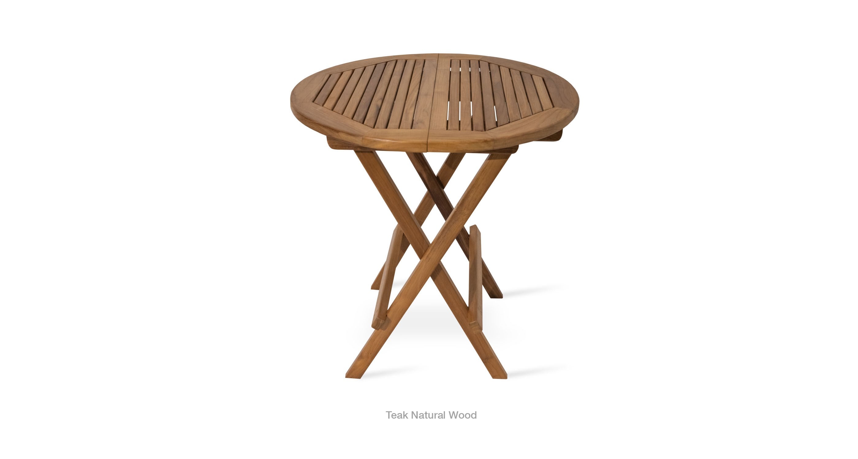 Paramount Teak Folding Round End Table - accent tables for living rooms | Image 11 | InSTYLE Home & Rugs