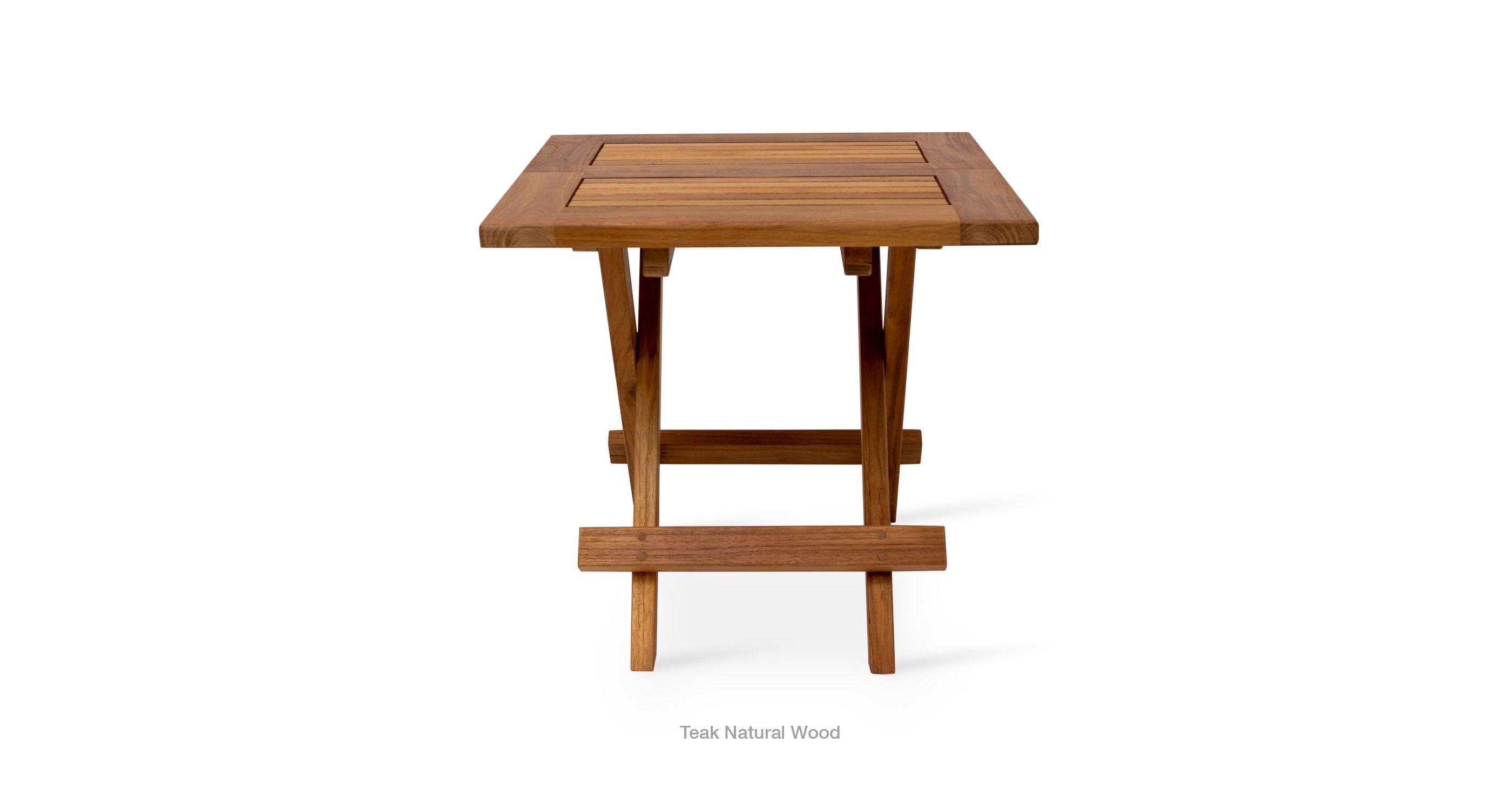 Paramount Teak Folding Square End Table - accent tables for living rooms | Image 10 | InSTYLE Home & Rugs