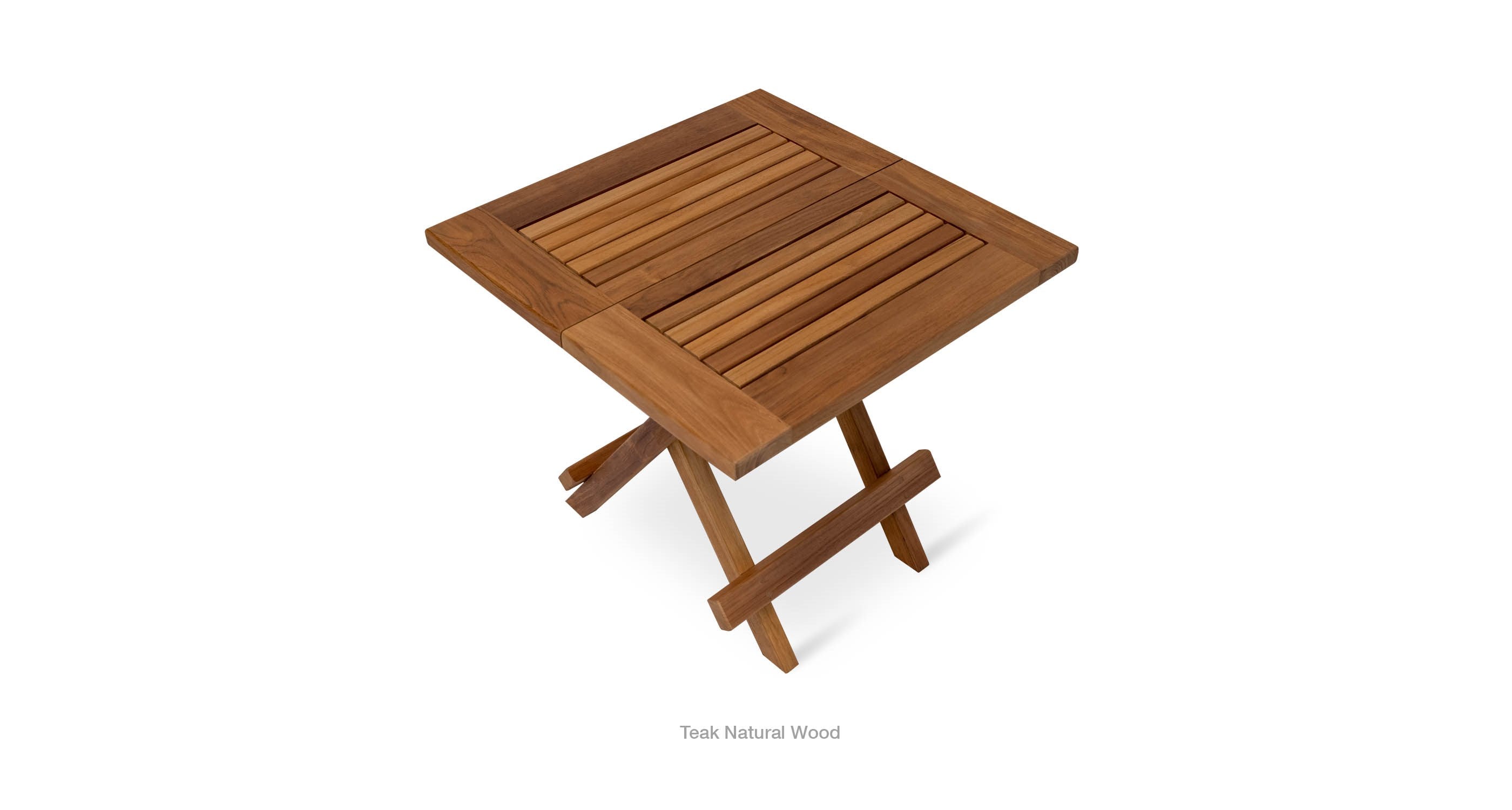 Paramount Teak Folding Square End Table - accent tables for living rooms | Image 11 | InSTYLE Home & Rugs