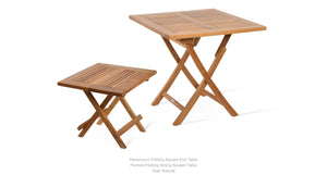 Paramount Teak Folding Square End Table - accent tables for living rooms | Image 8 | InSTYLE Home & Rugs