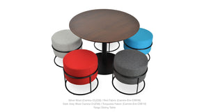 Colombo Stackable Pouf - modern pouf in vibrant colors for a pop of style | Image 19 | InSTYLE Home & Rugs