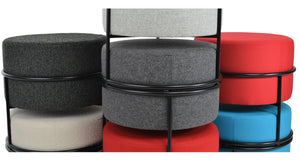 Colombo Stackable Pouf - modern pouf in vibrant colors for a pop of style | Image 25 | InSTYLE Home & Rugs