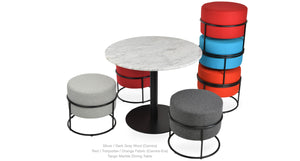 Colombo Stackable Pouf - modern pouf in vibrant colors for a pop of style | Image 26 | InSTYLE Home & Rugs