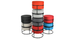 Colombo Stackable Pouf - modern pouf in vibrant colors for a pop of style | Image 27 | InSTYLE Home & Rugs