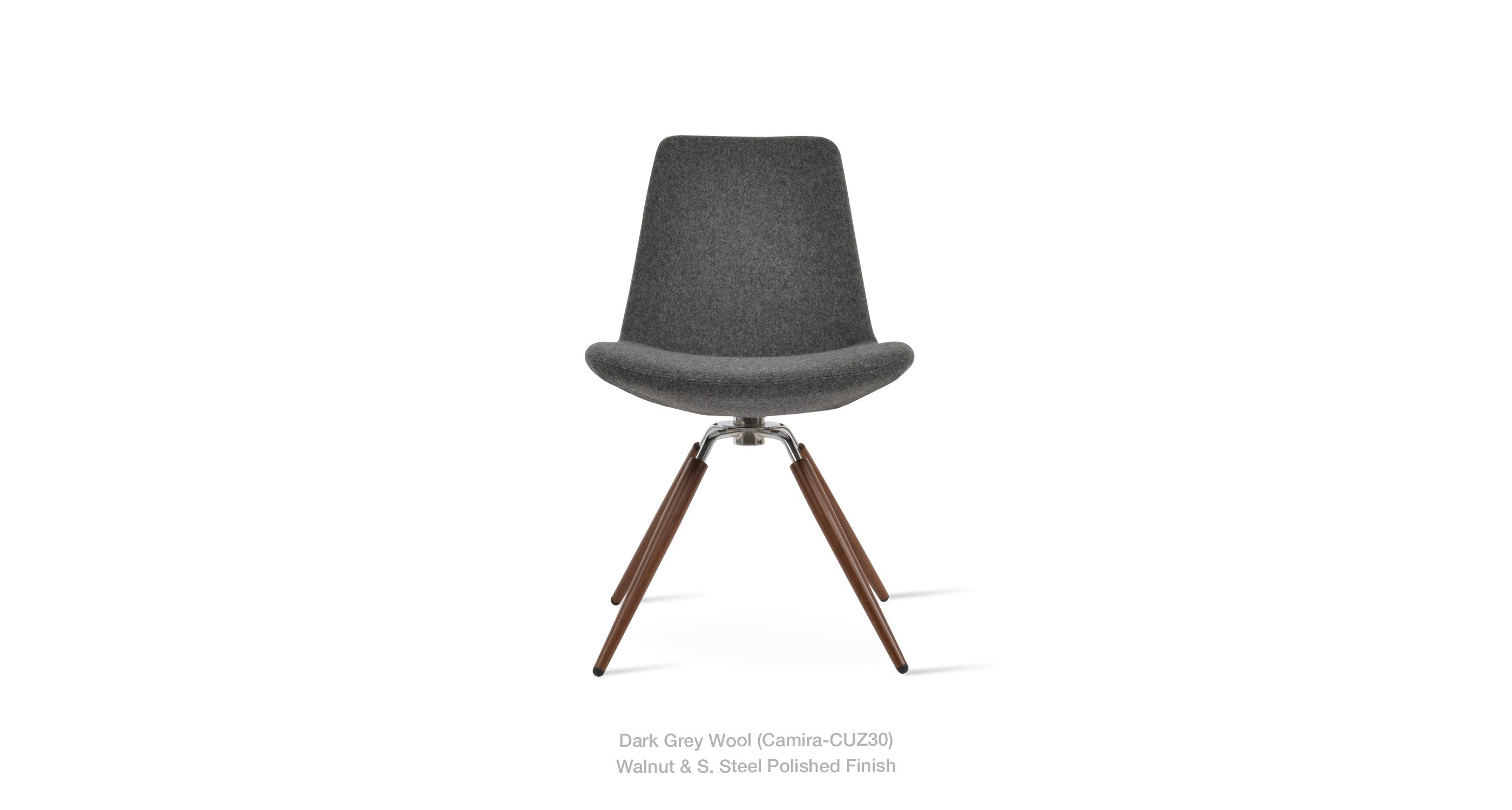 Eiffel Carrot Swivel Chair - comfortable seating for dining and office spaces | Image 10 | InSTYLE Home & Rugs