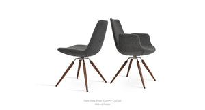 Eiffel Carrot Swivel Chair - comfortable seating for dining and office spaces | Image 3 | InSTYLE Home & Rugs