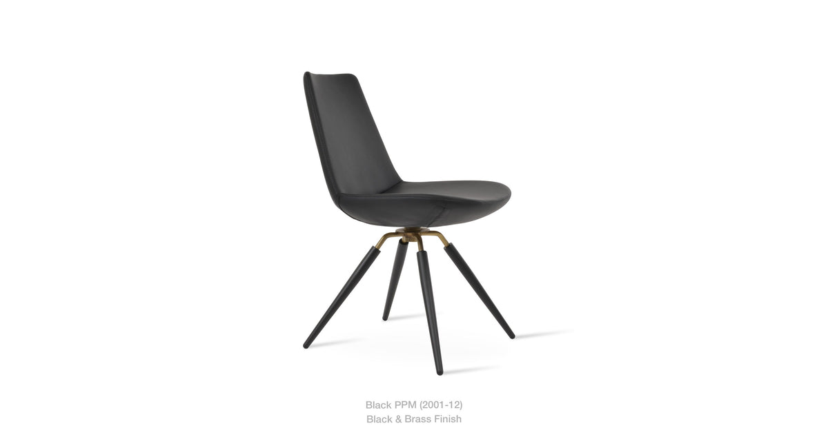 Eiffel Carrot Swivel Chair - comfortable seating for dining and office spaces | Image 7 | InSTYLE Home & Rugs