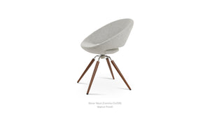 Crescent Carrot Swivel Chair - comfortable seating for dining and office spaces | Image 3 | InSTYLE Home & Rugs