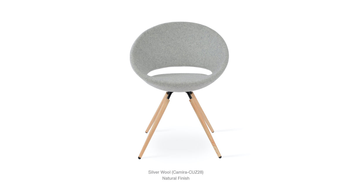 Crescent Carrot Swivel Chair - comfortable seating for dining and office spaces | Image 4 | InSTYLE Home & Rugs