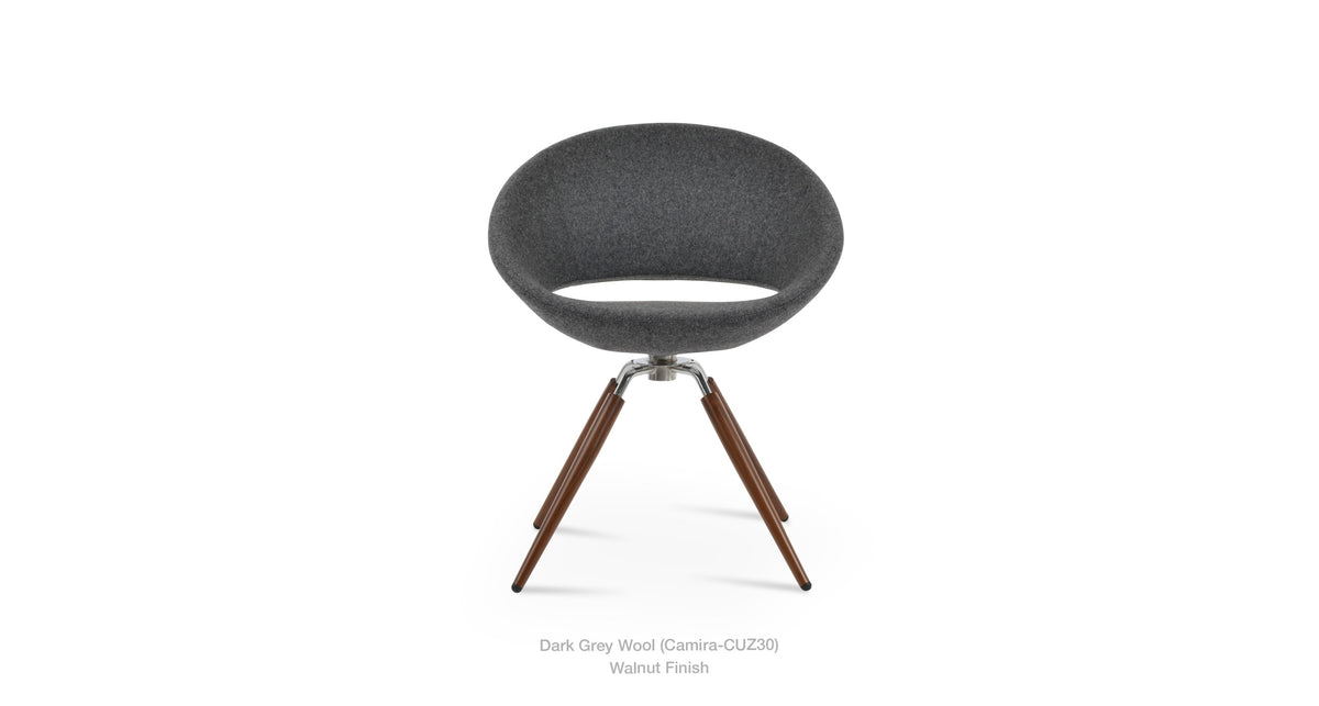Crescent Carrot Swivel Chair - comfortable seating for dining and office spaces | Image 5 | InSTYLE Home & Rugs