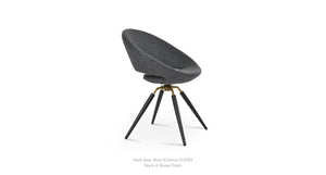 Crescent Carrot Swivel Chair - comfortable seating for dining and office spaces | Image 7 | InSTYLE Home & Rugs