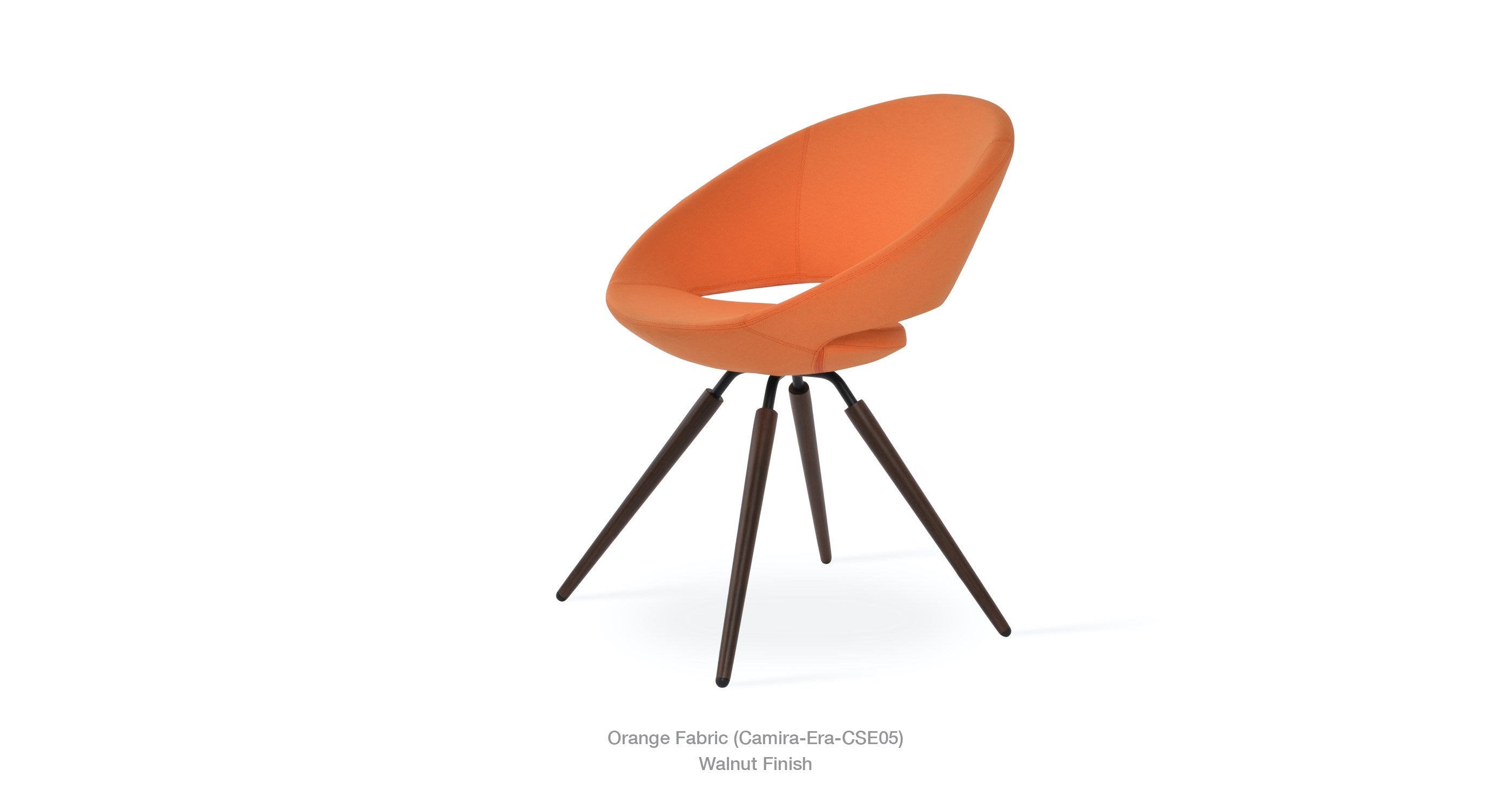 Crescent Carrot Swivel Chair - comfortable seating for dining and office spaces | Image 8 | InSTYLE Home & Rugs