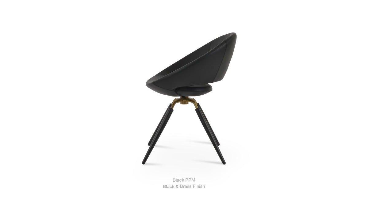 Crescent Carrot Swivel Chair - comfortable seating for dining and office spaces | Image 11 | InSTYLE Home & Rugs