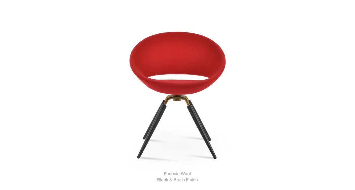 Crescent Carrot Swivel Chair - comfortable seating for dining and office spaces | Image 14 | InSTYLE Home & Rugs