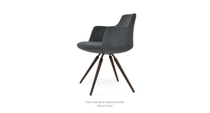 Dervish Carrot Swivel Chair - comfortable seating for dining and office spaces | Image 1 | InSTYLE Home & Rugs