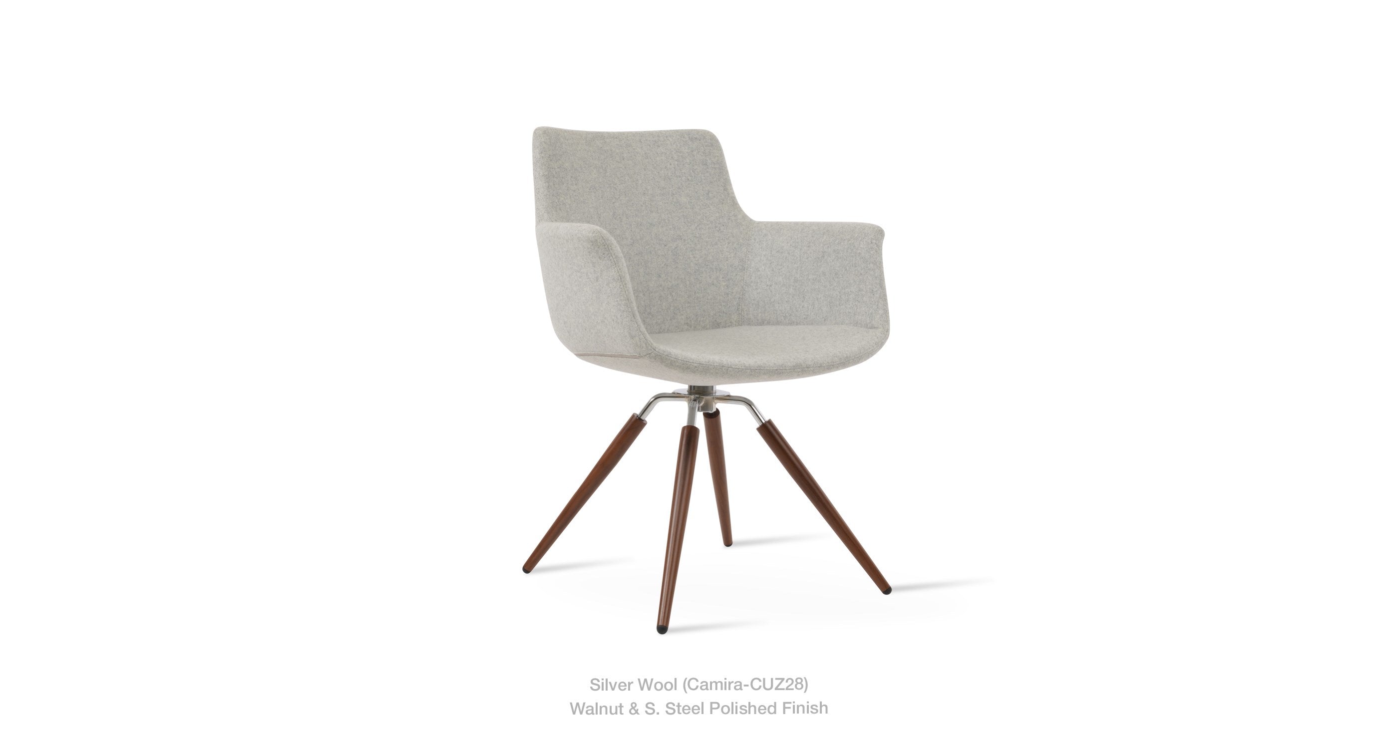 Bottega Carrot Swivel Chair - durable construction for long-lasting use | Image 17 | InSTYLE Home & Rugs