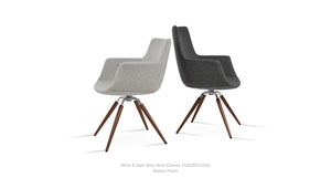 Bottega Carrot Swivel Chair - durable construction for long-lasting use | Image 3 | InSTYLE Home & Rugs