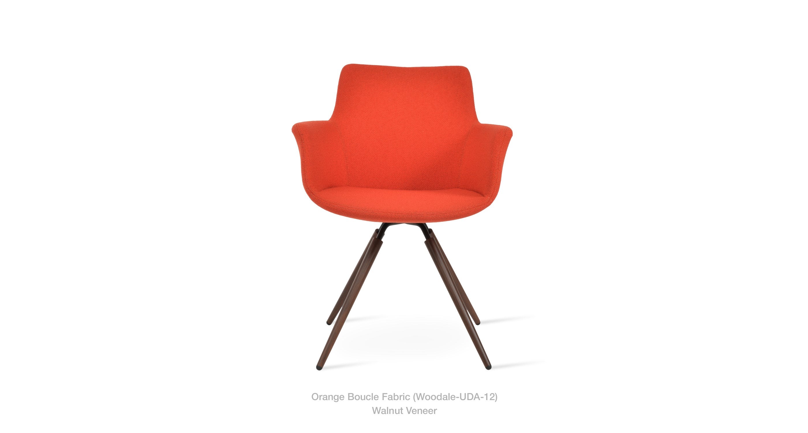 Bottega Carrot Swivel Chair - durable construction for long-lasting use | Image 4 | InSTYLE Home & Rugs